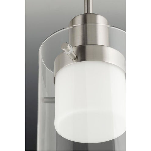 Moderna LED LED 6 inch Brushed Nickel Mini-Pendant Ceiling Light, Design Series 
