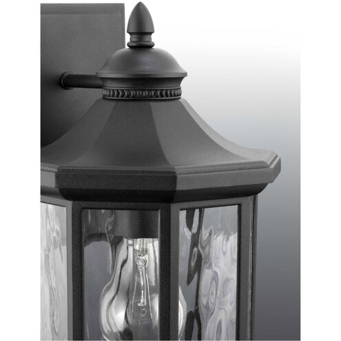 Edition 1 Light 16 inch Textured Black Outdoor Wall Lantern, Large