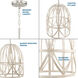 Chastain 1 Light 14 inch Bleached Oak Pendant Ceiling Light