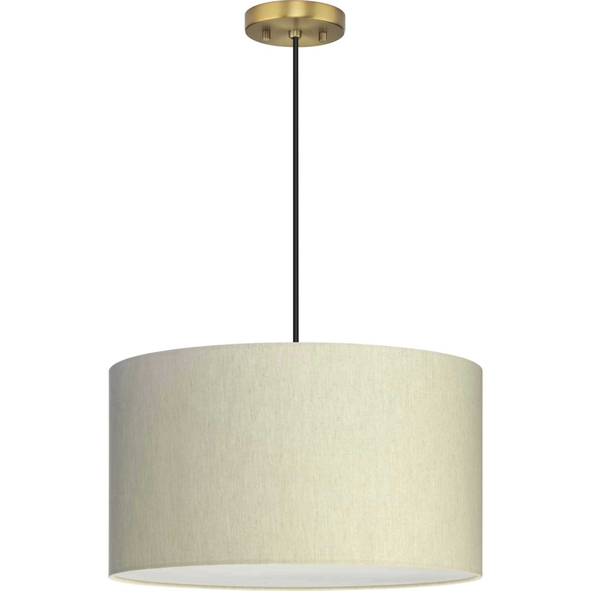 Markor 3 Light 18.12 inch Brushed Nickel/Matte Black/Vintage Brass Drum Pendant Ceiling Light