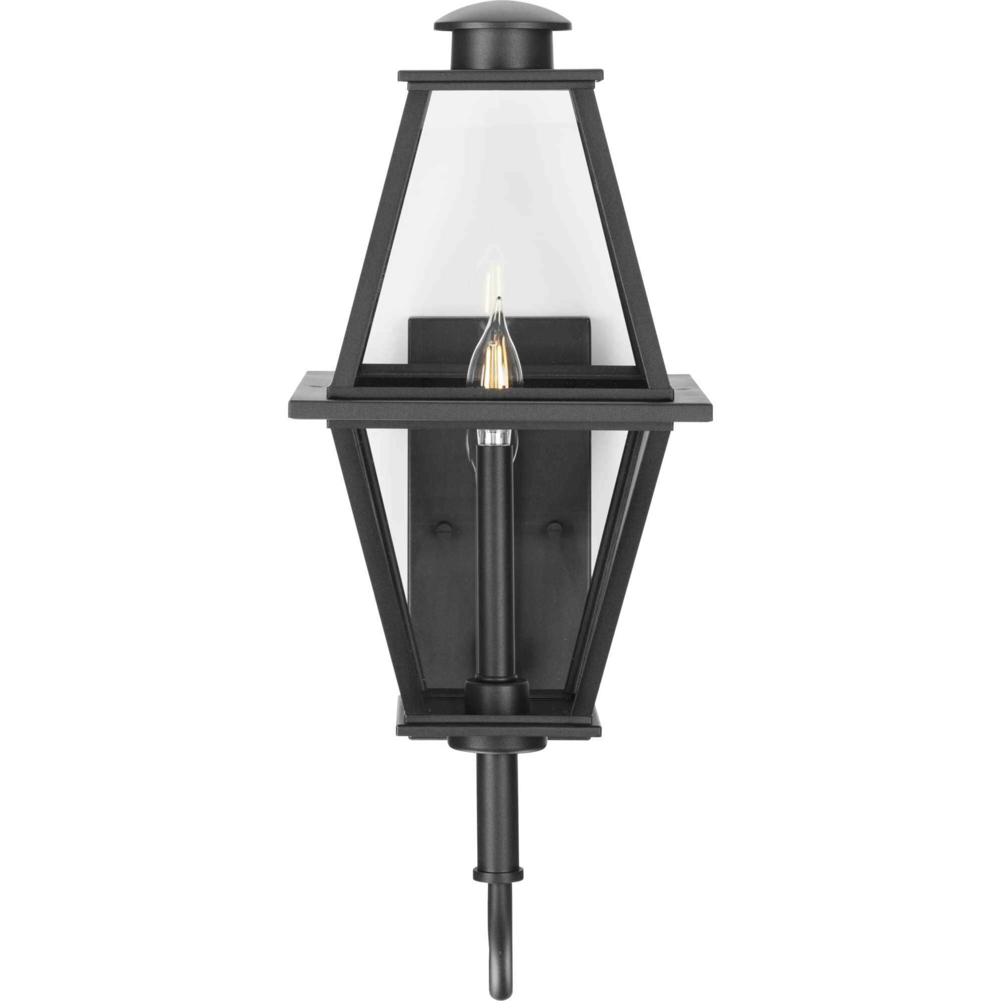 Bradshaw 1 Light 24 inch Textured Black Outdoor Wall Lantern, Design Series