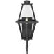 Bradshaw 1 Light 24 inch Textured Black Outdoor Wall Lantern, Design Series