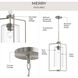 Merry 1 Light 15 inch Brushed Nickel Foyer Pendant Ceiling Light