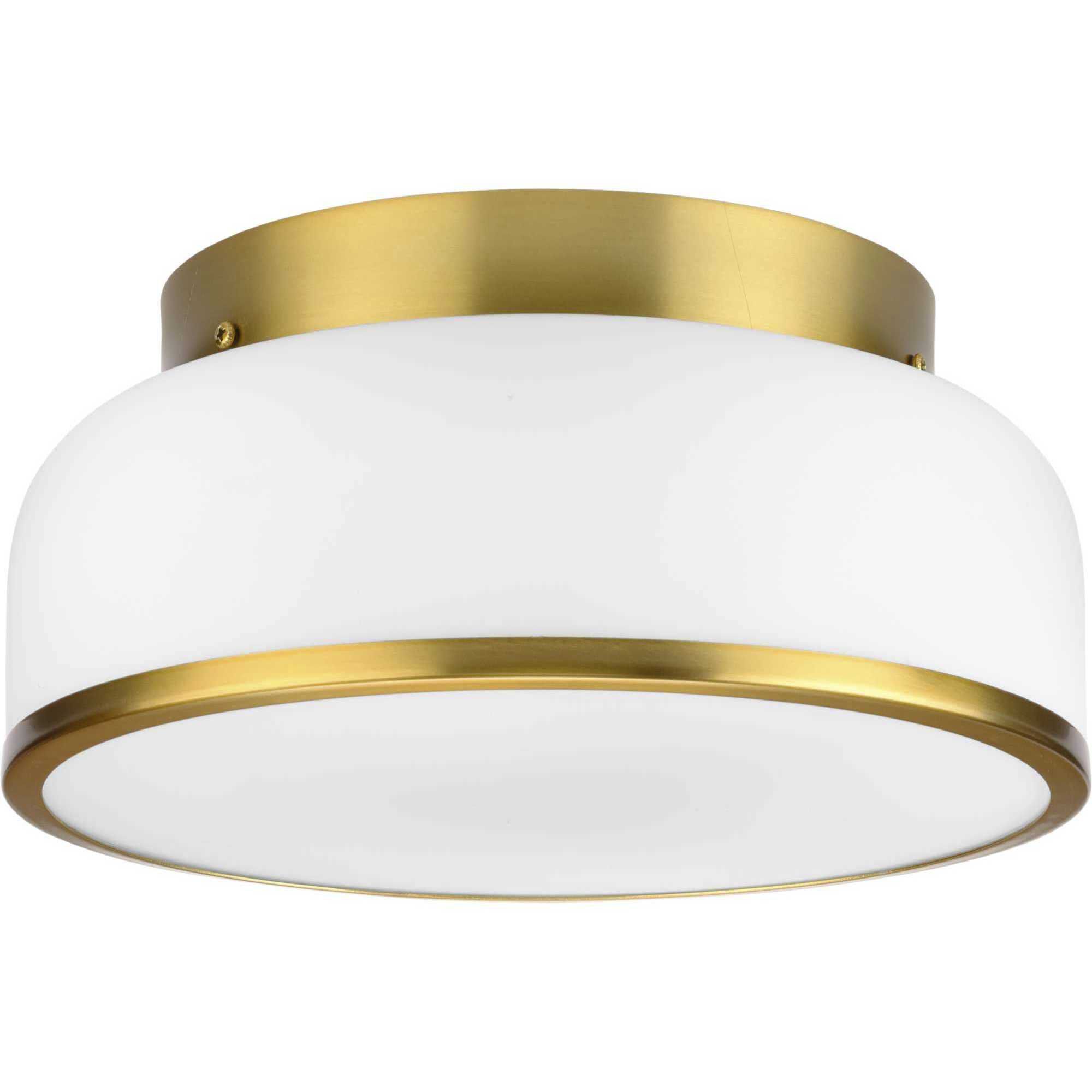 Parkhurst 2 Light 11.25 inch Brushed Bronze Flush Mount Ceiling Light