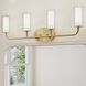Mack 4 Light 31.5 inch Brushed Gold Vanity Light Wall Light