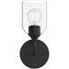 Ilia 1 Light 6 inch Matte Black Wall Sconce Wall Light