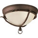 Santiago 2 Light 14 inch Roasted Java Close-to-Ceiling Ceiling Light
