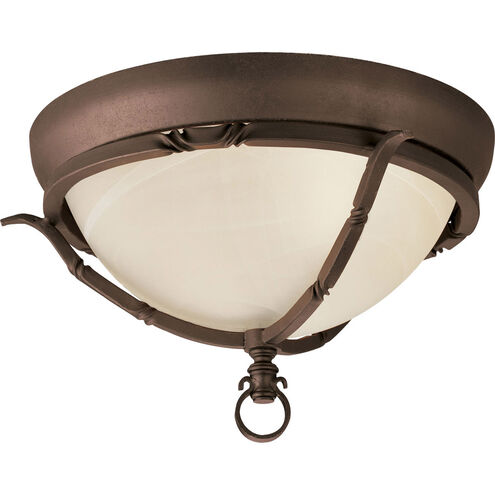 Santiago 2 Light 14 inch Roasted Java Close-to-Ceiling Ceiling Light