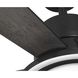 Tarsus 52 inch Matte Black with Matte Black/Rustic Charcoal Blades Ceiling Fan, Progress LED