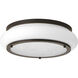 Opal-Linen LED LED 15 inch Antique Bronze Flush Mount Ceiling Light, Progress LED