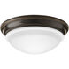 LED Flush Mount LED 12.5 inch Antique Bronze Flush Mount Ceiling Light, Progress LED