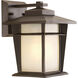 Loyal 1 Light 10 inch Antique Bronze Outdoor Wall Lantern