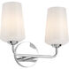 Celino 2 Light 14 inch Polished Chrome Vanity Light Wall Light