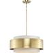 Silva 3 Light 22 inch Brushed Bronze Pendant Ceiling Light, Design Series