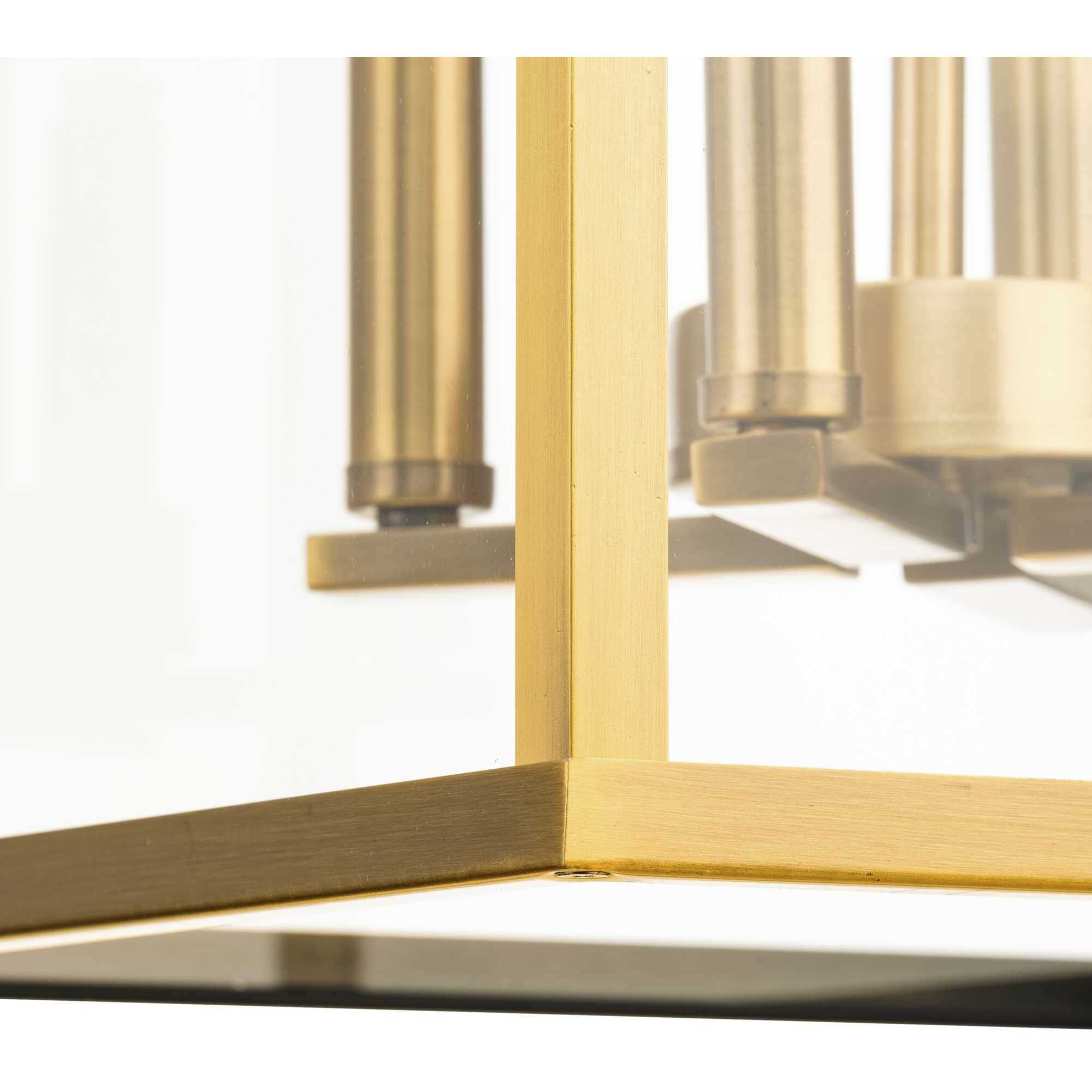 Hillcrest 4 Light 17 inch Vintage Brass Foyer Light Ceiling Light