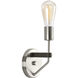 Hangar 1 Light 5 inch Brushed Nickel Wall Bracket Wall Light, Design Series