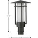 Exton 1 Light 17 inch Textured Black Outdoor Post Lantern