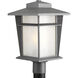 Loyal 1 Light 18 inch Textured Graphite Outdoor Post Lantern