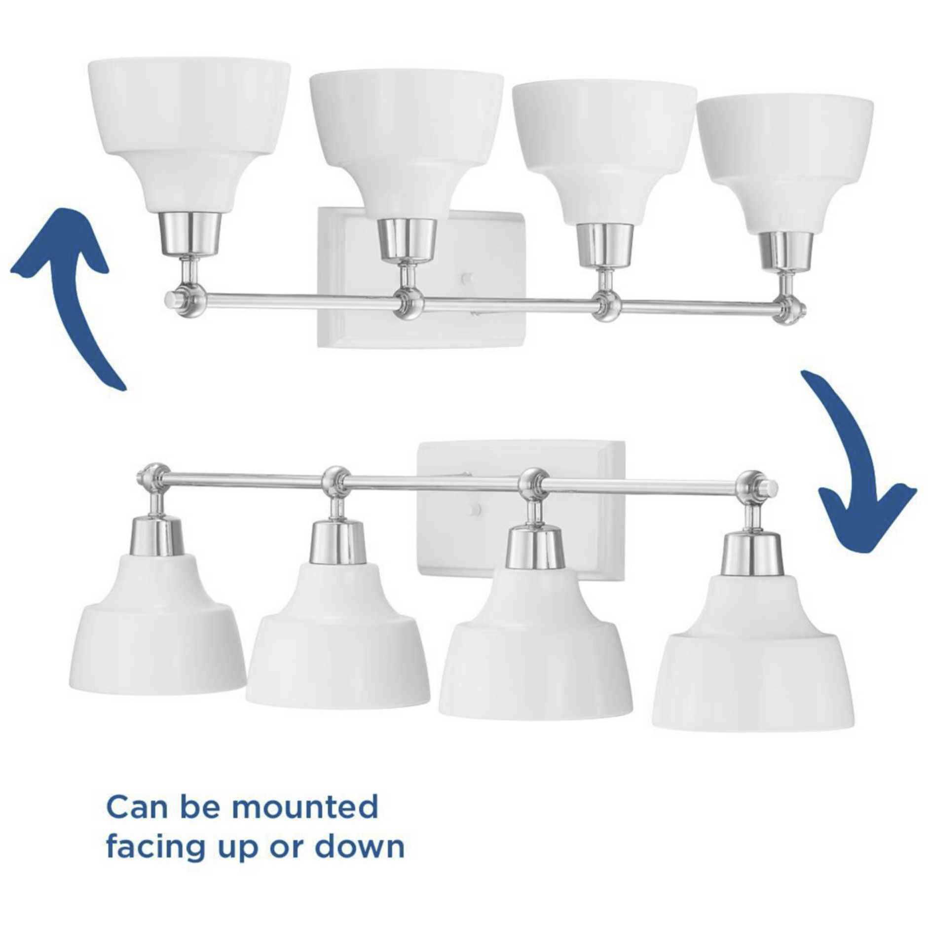 Bramlett 4 Light 33 inch Polished Chrome Bath Vanity Wall Light