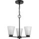 Tanner 3 Light 16.62 inch Matte Black Chandelier Ceiling Light
