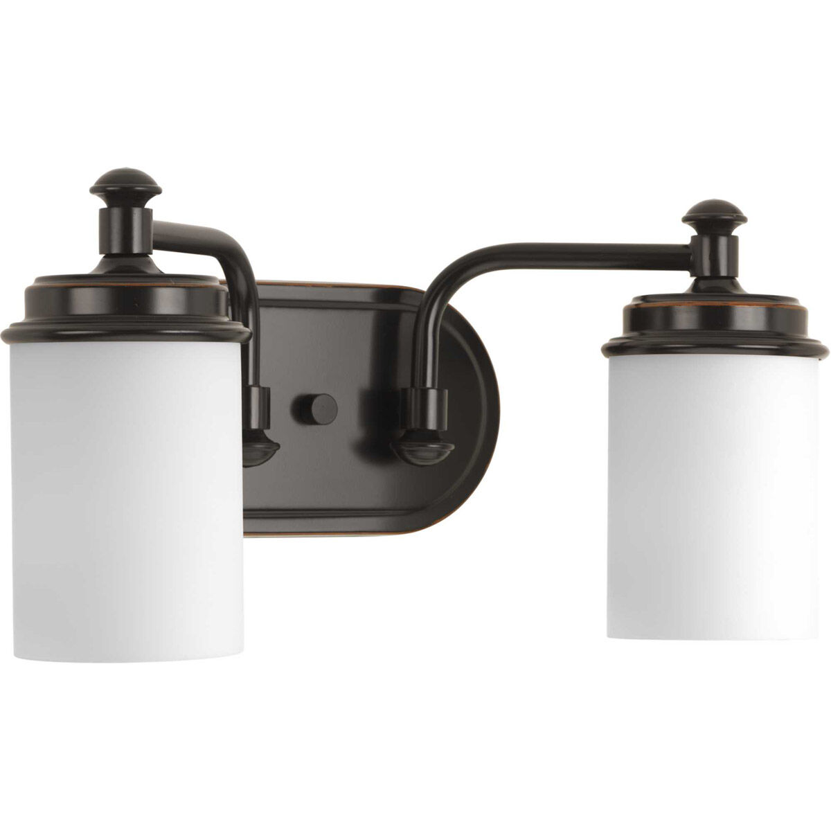Glide 2 Light 16 inch Rubbed Bronze Bath Vanity Wall Light, Design Series