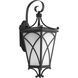 Cadence 1 Light 21 inch Black Outdoor Wall Lantern