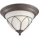 Verona 2 Light 13 inch Cobblestone Close-to-Ceiling Ceiling Light