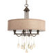 Flourish 4 Light 20.25 inch Cognac Pendant Ceiling Light
