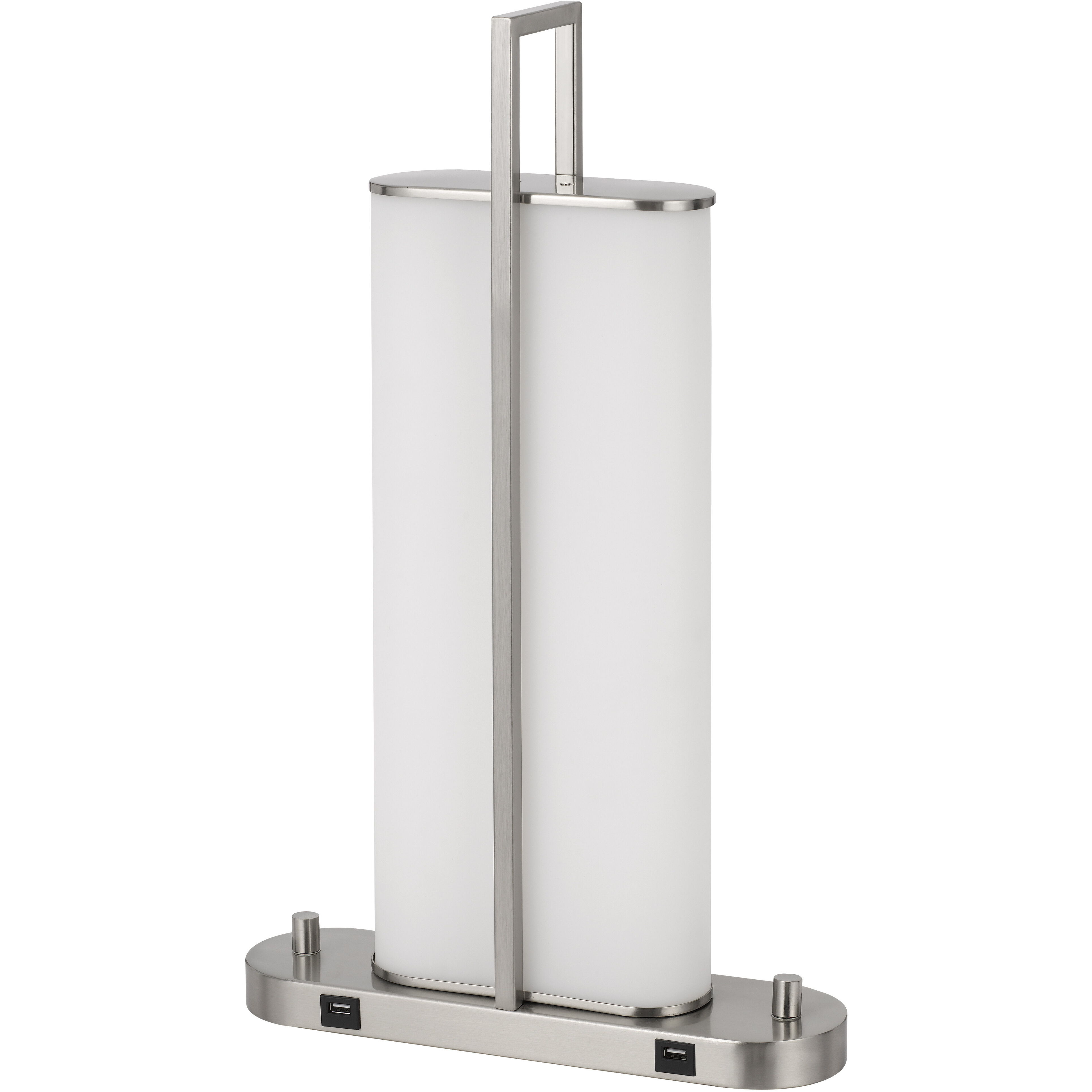 Zamora 23 inch 40.00 watt Brushed Steel Desk Lamp Portable Light