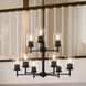 Replay 9 Light 25 inch Black Chandelier Ceiling Light
