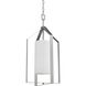 Vertex 1 Light 12 inch Brushed Nickel Foyer Light Ceiling Light