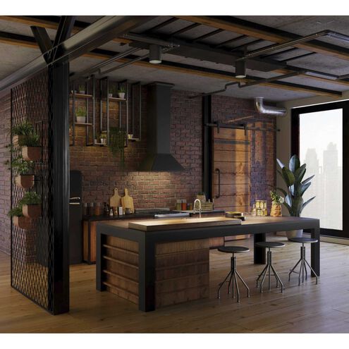 Cylinder LED 5 inch Black Outdoor Flush Mount Cylinder in LED Lamping, Progress LED