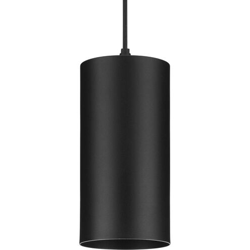 CYL RNDS LED 6 inch Black Outdoor Pendant, Progress LED