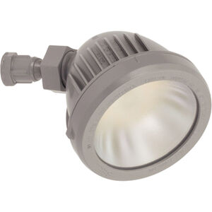 Security Light LED 5 inch Metallic Gray Outdoor Flood Light Head in Metallic Grey