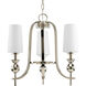 LadyLuck 3 Light 19 inch Polished Nickel Chandelier Ceiling Light