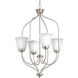 Keats 4 Light 21 inch Brushed Nickel Foyer Pendant Ceiling Light