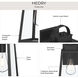 Hedry 1 Light 16 inch Matte Black Outdoor Wall Lantern