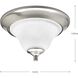 Trinity 1 Light 12.5 inch Brushed Nickel Flush Mount Ceiling Light