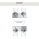 Merry 2 Light 12 inch Polished Chrome Bath Vanity Wall Light