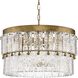 Chevall 6 Light 24.87 inch Gold Ombre Chandelier Ceiling Light, Design Series