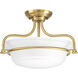 Tinsley 2 Light 16.5 inch Brushed Bronze Semi-Flush Mount Convertible Ceiling Light