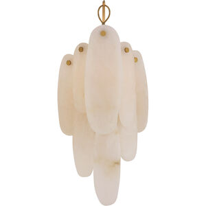 Chapman & Myers Cora LED 7.25 inch Antique-Burnished Brass Waterfall Sconce Wall Light, Medium