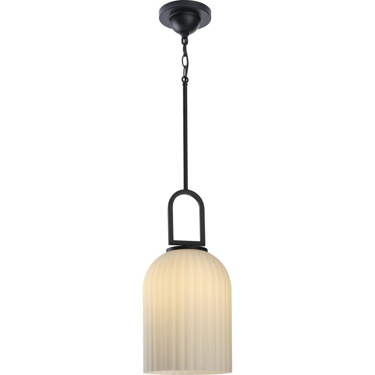 Stanza 1 Light 10.25 inch Matte Black Pendant Ceiling Light