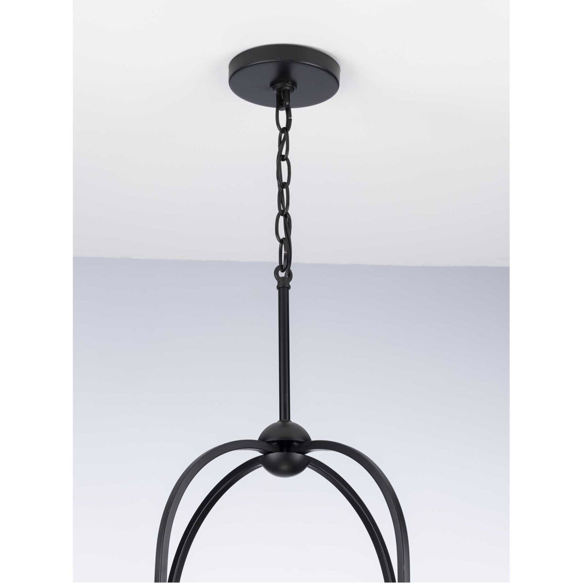 Seneca 8 Light 19.63 inch Matte Black Foyer Pendant Ceiling Light