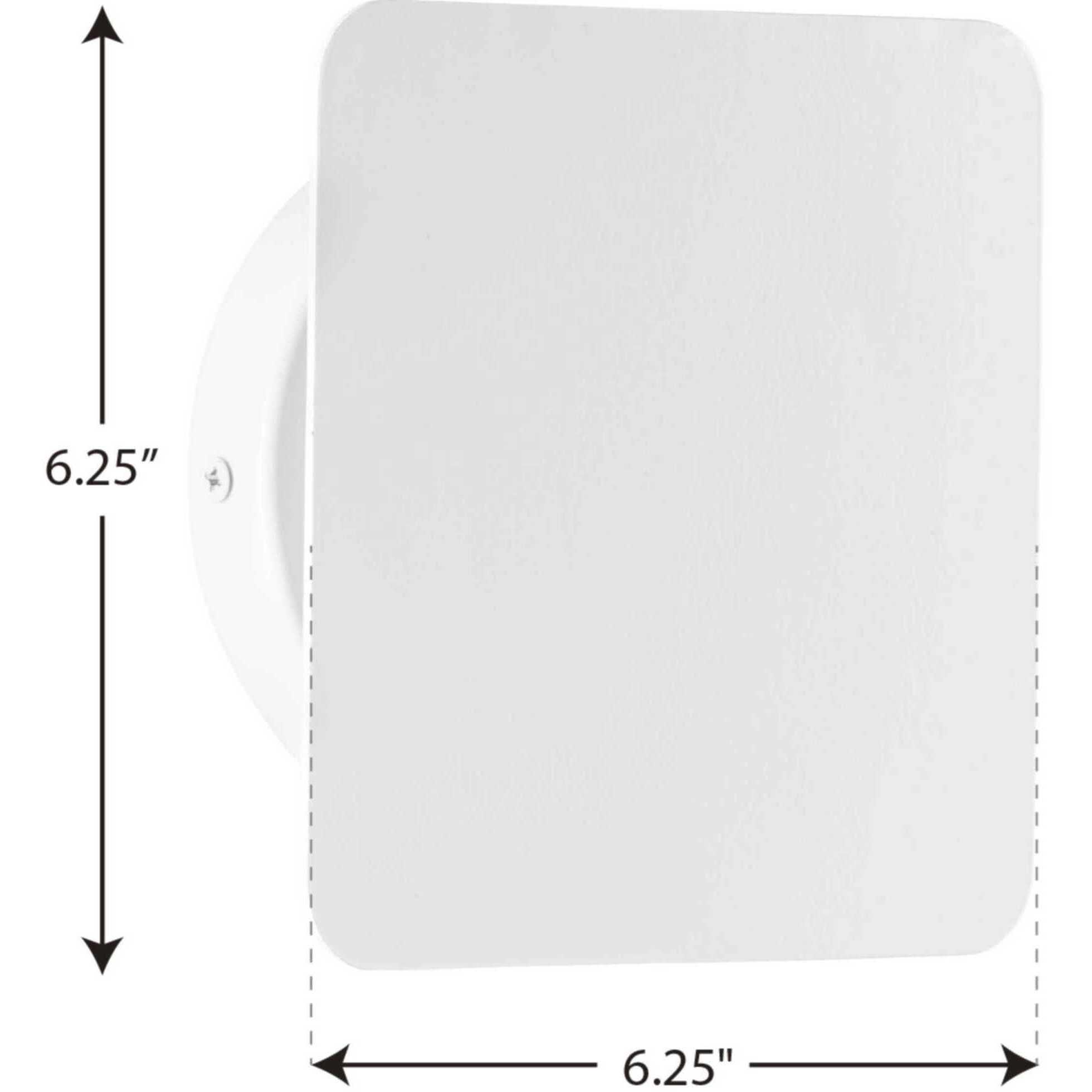 Z-2025 LED LED 6 inch Satin White Outdoor Wall Light, Progress LED