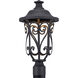 Leawood LED LED 18.88 inch Textured Black Outdoor Post Lantern, Design Series