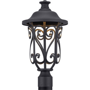 Leawood LED LED 19 inch Textured Black Outdoor Post Lantern, Design Series