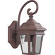 Crawford 1 Light 13 inch Cobblestone Outdoor Wall Lantern