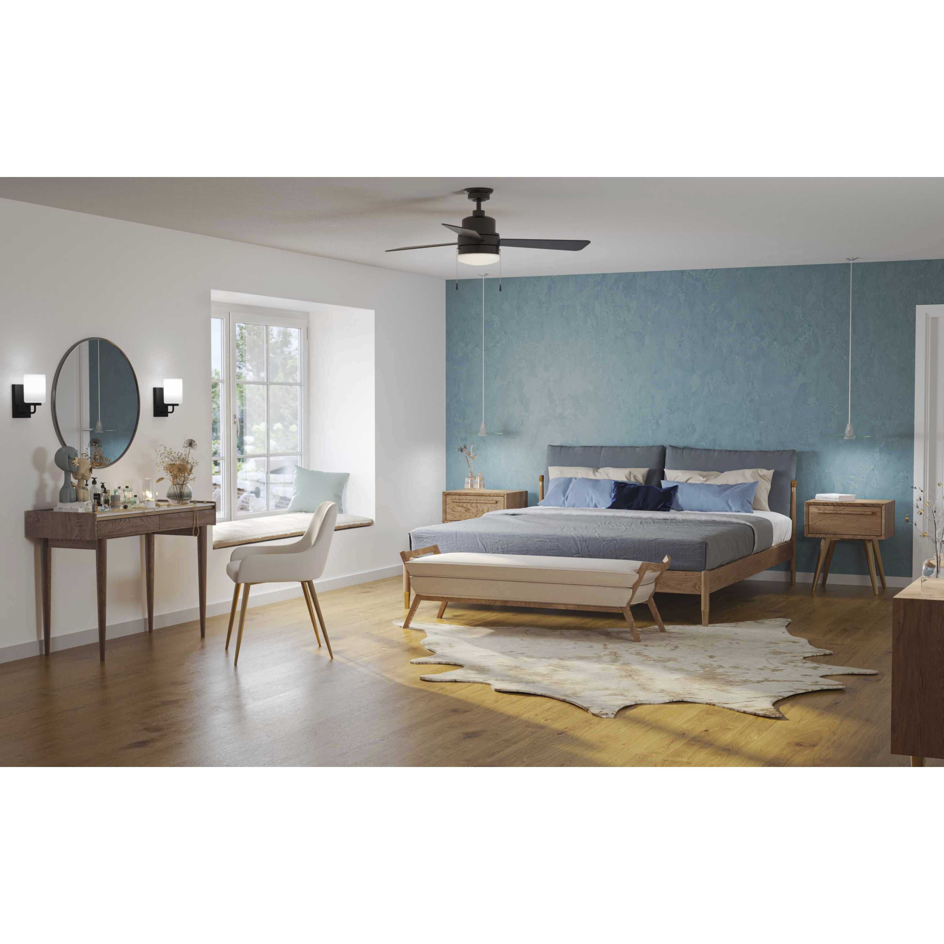 Merry 1 Light 4 inch Matte Black Bath Vanity Wall Light