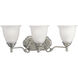Renovations 3 Light 22 inch Antique Nickel Bath Vanity Wall Light